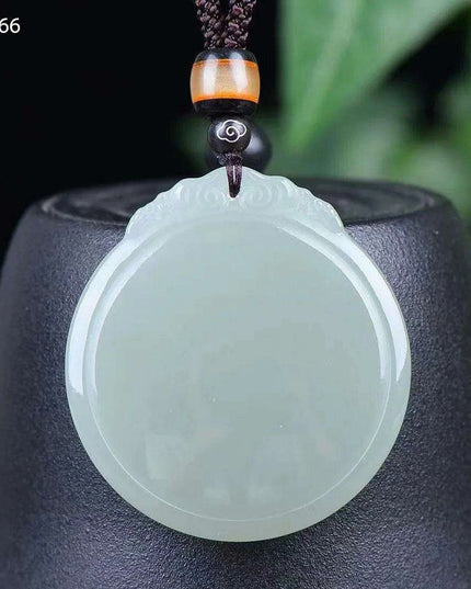 Sterling Silver Mosaic Jade Pendant Necklace