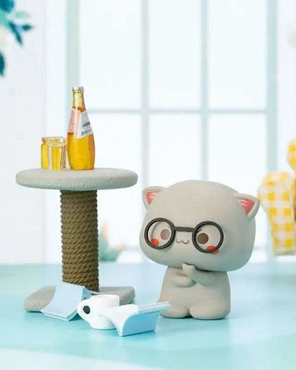 Kawaii Mitao Cat Series 2 Surprise Blind Box Figures - Adorable Lucky Cat Collectibles for Home Decor and Gifting