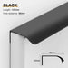 Sleek Black and Gold Hidden Kitchen Cabinet Handles Set