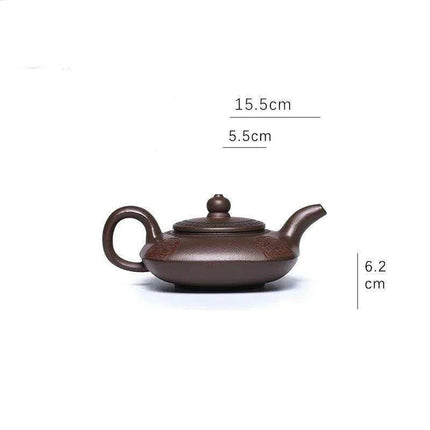 Purple Clay Kung Fu Tea Set with Handcrafted 200ml Pot