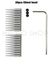 20pcs Chisel head