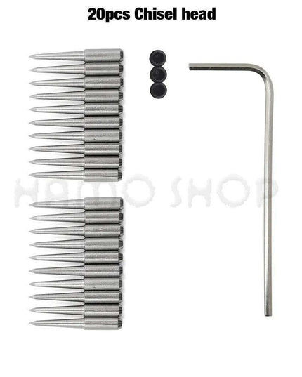 Premium Interchangeable Round Chisel Tool Set for Leather Crafting