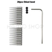 20pcs Chisel head