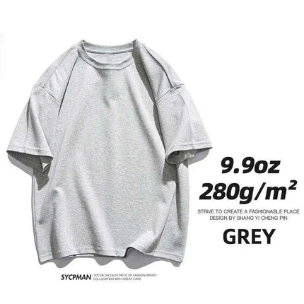 Sypcman Premium Custom Oversized Heavyweight Cotton Tee for Men - 9.9oz Streetwear Must-Have