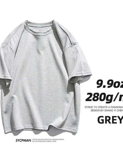 Sypcman Premium Custom Oversized Heavyweight Cotton Tee for Men - 9.9oz Streetwear Must-Have