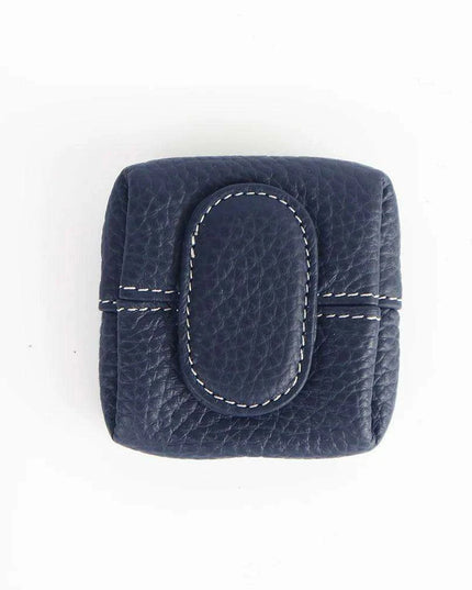 Chic Personalized Cowhide Leather Coin Wallet with Practical Storage Features