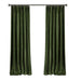Vintage Green Luxe Blackout Drapes with Elegant Pleat Design