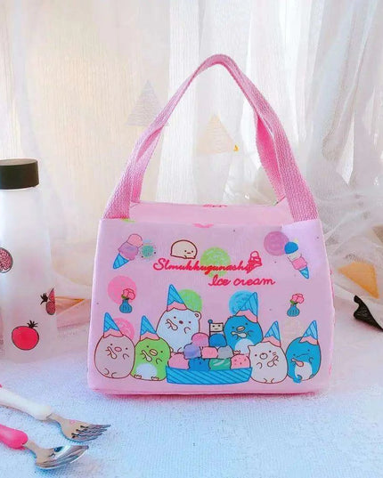 Sanrio Character Cozy Lunch Bag - Cute Insulated Tote Featuring Keroppi, My Melody & Badtz Maru for School and Office