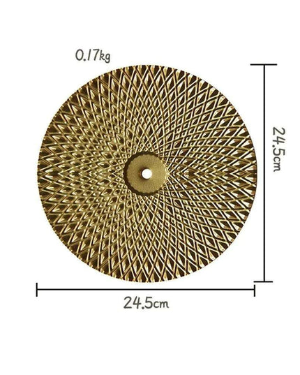 Luxurious Golden Aura Metal Wall Art for Chic Home Decor