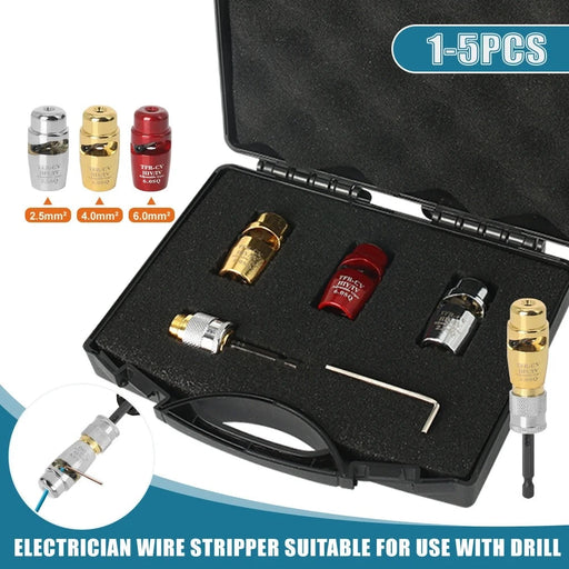 Electrician Wire Stripper Kit - Portable Aluminum Alloy Tool for Efficient Wire Stripping
