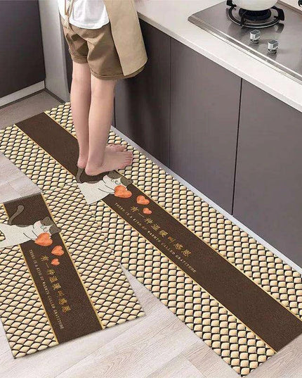 Charming Absorbent Kitchen Rug - Stylish Non-Slip Mat for Safe Living Spaces