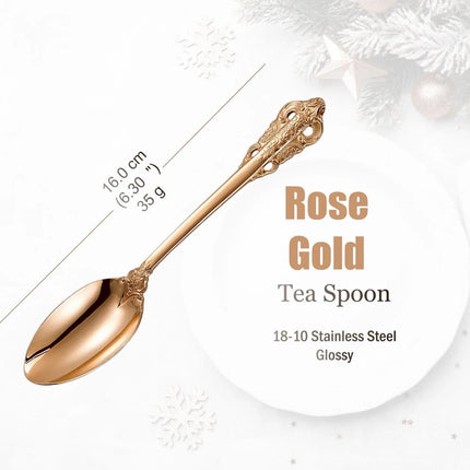 Gold-Finish 18/10 Stainless Steel Flatware — Individual Pieces | Très Elite