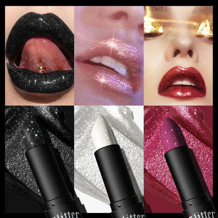 7Colors Glitter Lipstick Waterproof Long Lasting Diamond Pearlescent Metallic Lipstick Black Lipgloss Women Lips Makeup Cosmetic 7colors-glitter-lipstick-waterproof-long-lasting-diamond-pearlescent-metallic-lipstick-black-lipgloss-women-lips-makeup-cosmetic