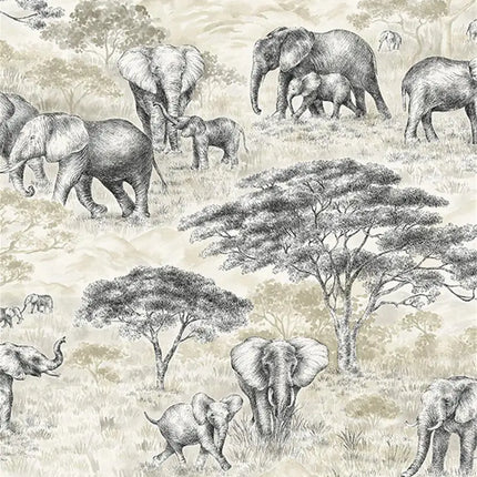 3D Southeast Asia Animal & Plant Mural Wallpaper – Custom Size, Multi-Material
