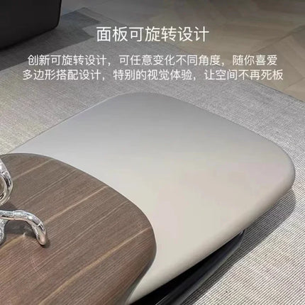 Curated Comfort Villa Rotating Coffee Table - Minimalist Floating Desi