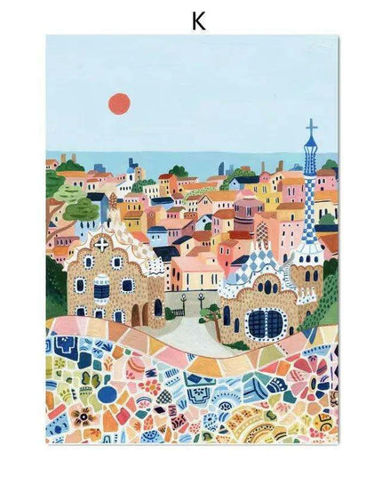 Coastal Elegance: Italian-Inspired Canvas Art for Modern Living Spaces