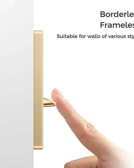 Elegant LED Crystal Glass Light Switch Panel - Versatile Multi-Gang Control System