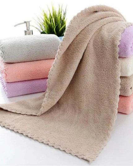 Luxury 3-Pack Microfiber Coral Velvet Towels - 30x60cm