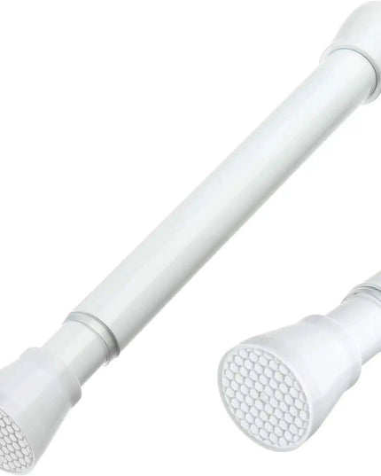 Adjustable 18' to 28' Stainless Steel Tension Shower Rod - No Drilling, Non-Slip, Rust-Free for Bathroom and Kitchen
