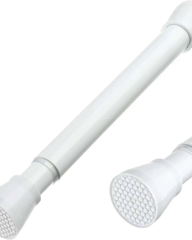 Adjustable 18' to 28' Stainless Steel Tension Shower Rod - No Drilling, Non-Slip, Rust-Free for Bathroom and Kitchen
