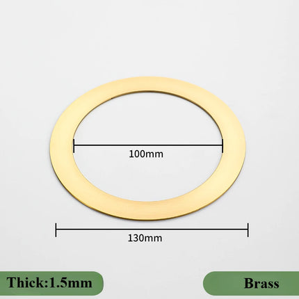 Brass Decorative Furniture Inlay Sheet — Hollow Carved Golden Panel, Sold as 1 or 2 Pieces