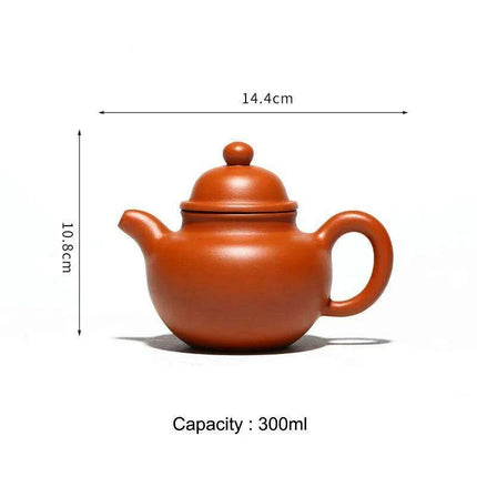 Elegant 300CC Yixing Clay Puer Tea Set - Enchanting Kung Fu Teapot Gift