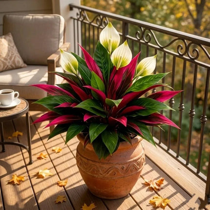 UV Resistant Fall Artificial Dragon Blood Tree Lifelike Fade-Resistant