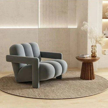 Chic Contemporary Leather Armchair Pair: Stylish Seating for Your Home