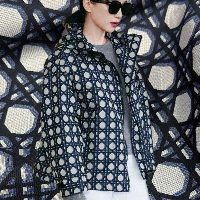 Customizable Premium Jacquard Polyester Fabric for DIY Windbreaker Dress Creations
