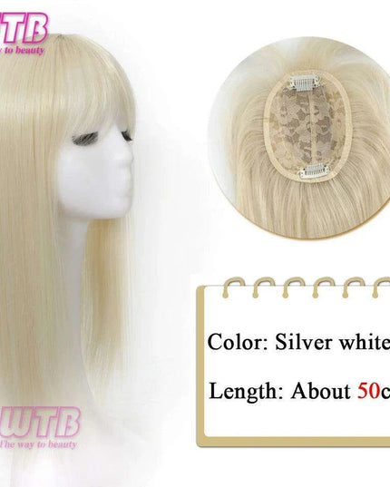 Bangs & Volume: Clip-In Hair Topper for Instant Transformation