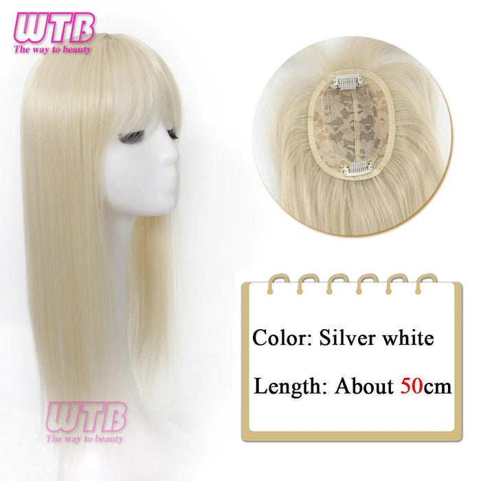 Bangs & Volume: Clip-In Hair Topper for Instant Transformation