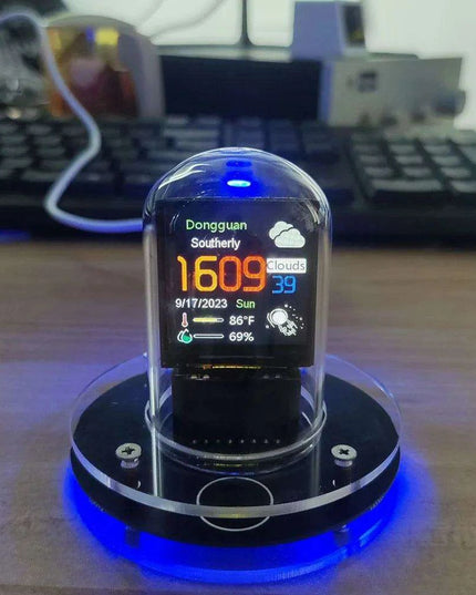 Smart WiFi Nixie Tube Clock with Animated Display and Real-Time Weather Updates
