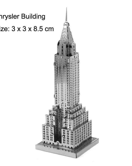 Global Landmark 3D Metal Puzzle Set: Construct and Discover Iconic Structures