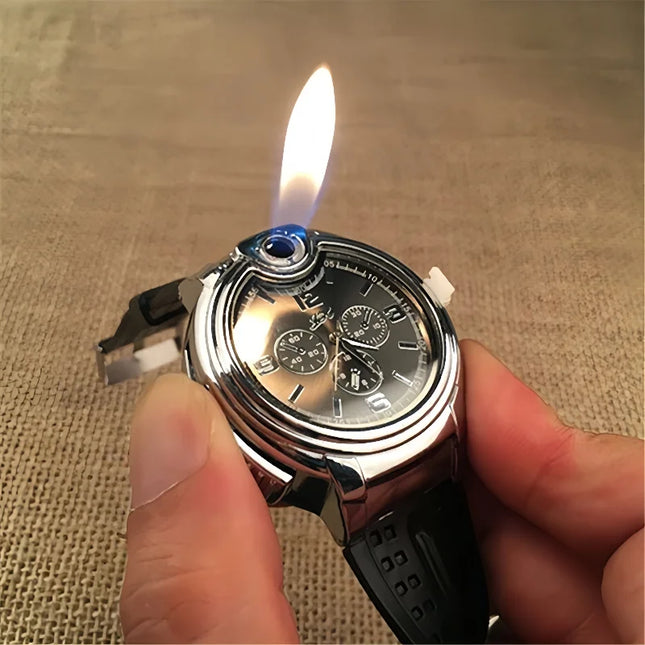 Windproof Metal Lighter — Portable Open Flame, Fashion Design for Outdoor & Everyday Use