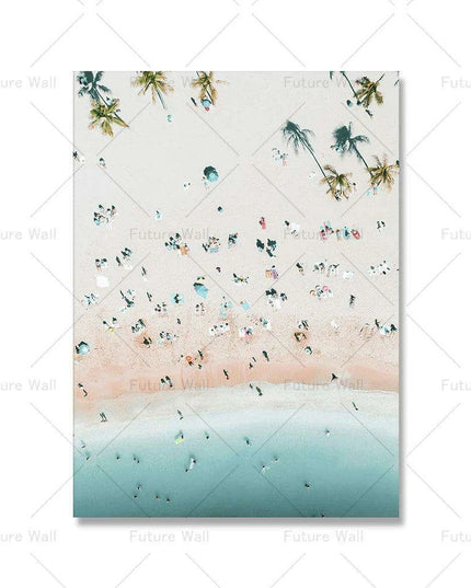 Oceanic Harmony Canvas Art Collection - Set of Vivid Coastal Masterpieces