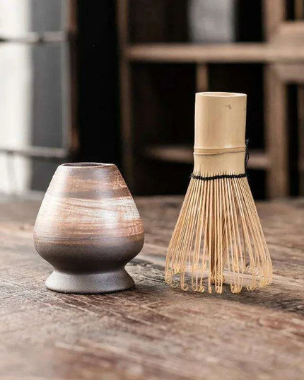 Zen Matcha Tea Set with Bamboo Whisk and Spoon