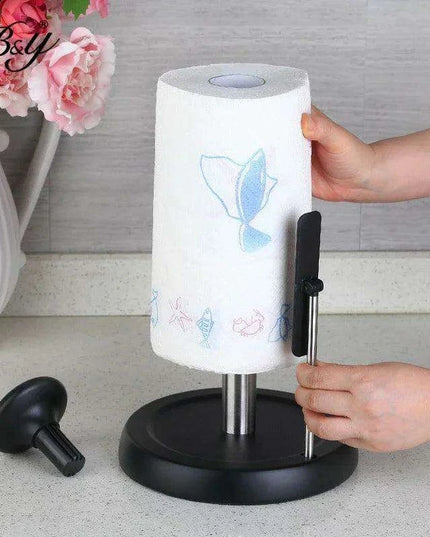 Elegant Stainless Steel Paper Roll Dispenser for Kitchen and Bathroom