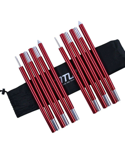 Adjustable Aluminum Tent Rods Set with Shock Cord System - Perfect Camping Gear