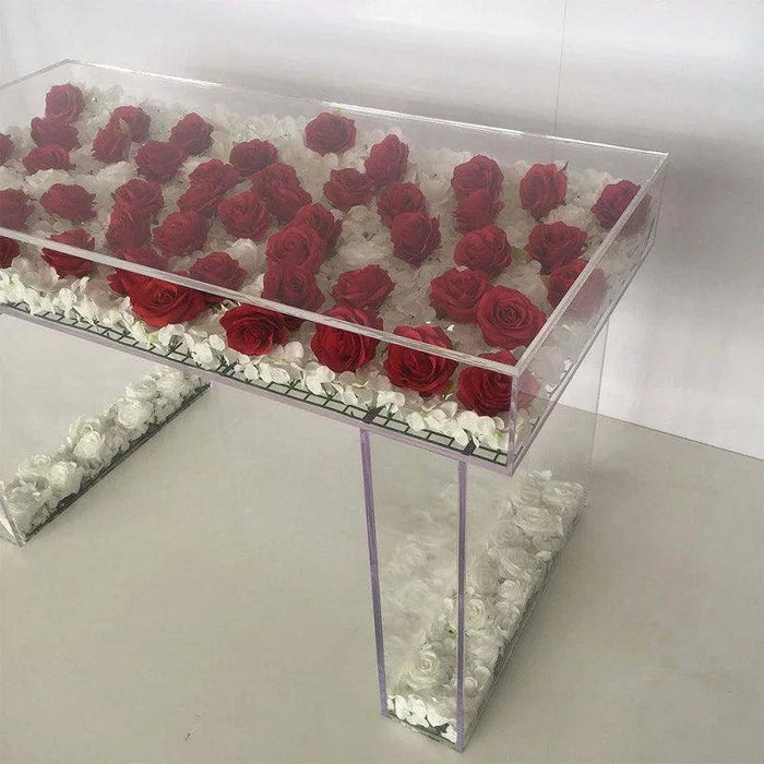 Modern Transparent Acrylic Banquet Dining Table