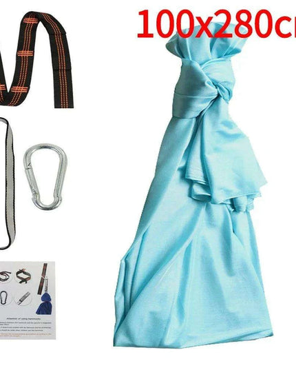 Versatile Nylon Swing Hammock for Sensory Therapy and Relaxation with Yoga Belts