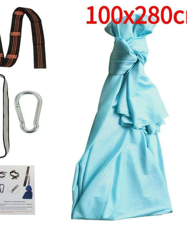 Versatile Nylon Swing Hammock for Sensory Therapy and Relaxation with Yoga Belts