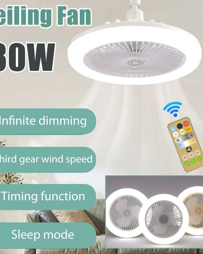 Intelligent Customizable Ceiling Fan with Ambiance Lighting for Modern Spaces