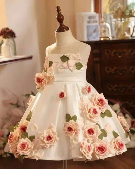 Children's Host Performance Appliques Evening Gown