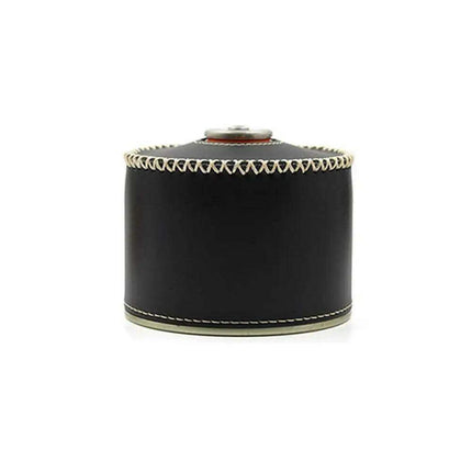 Retro Chic Leather Gas Can Cover - Stylish Air Bottle Protector