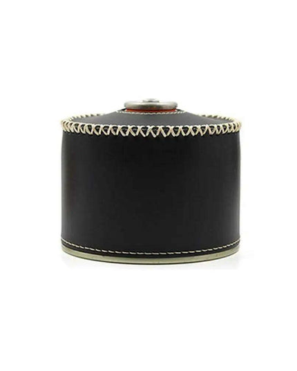 Retro Chic Leather Gas Can Cover - Stylish Air Bottle Protector