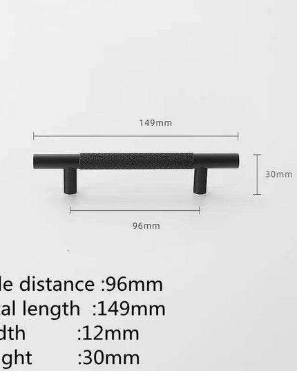 Sophisticated Black and Gold Aluminum Cabinet Hardware Collection