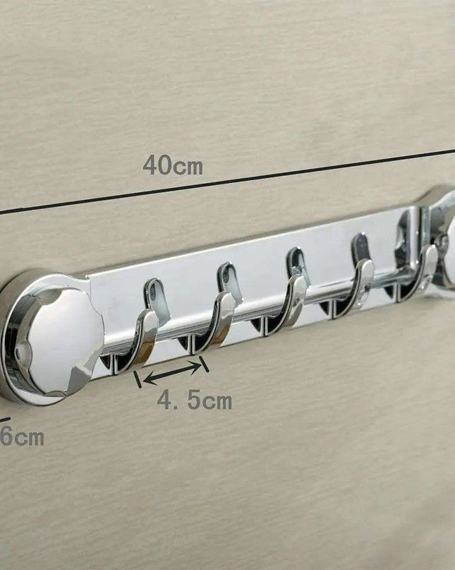 Stylish Silver Suction Hooks for Effortless Bathroom and Kitchen Organization