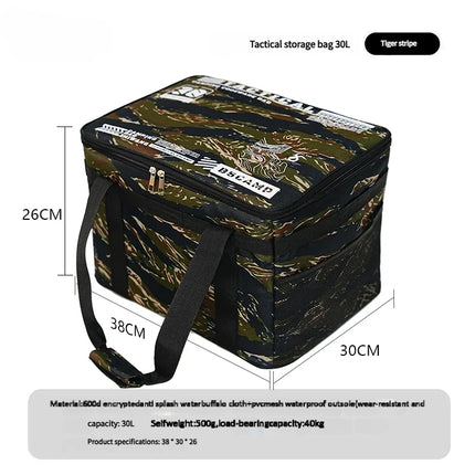 30-42L Tactical Camping Storage Bag Waterproof Insulated Folding Organizer