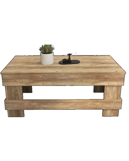 Rustic Reclaimed Wood Coffee Table for Farmhouse Living
