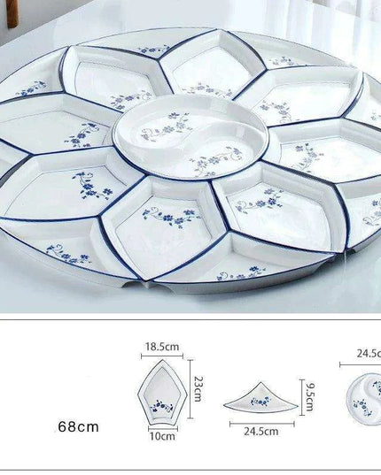 Elegant Round Ceramic Dining Set for Every Occasion